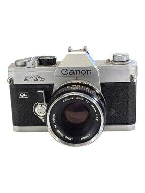 Canon FTb QL 35mm SLR Film Camera 50mm f/1.8 FD Lens Tested